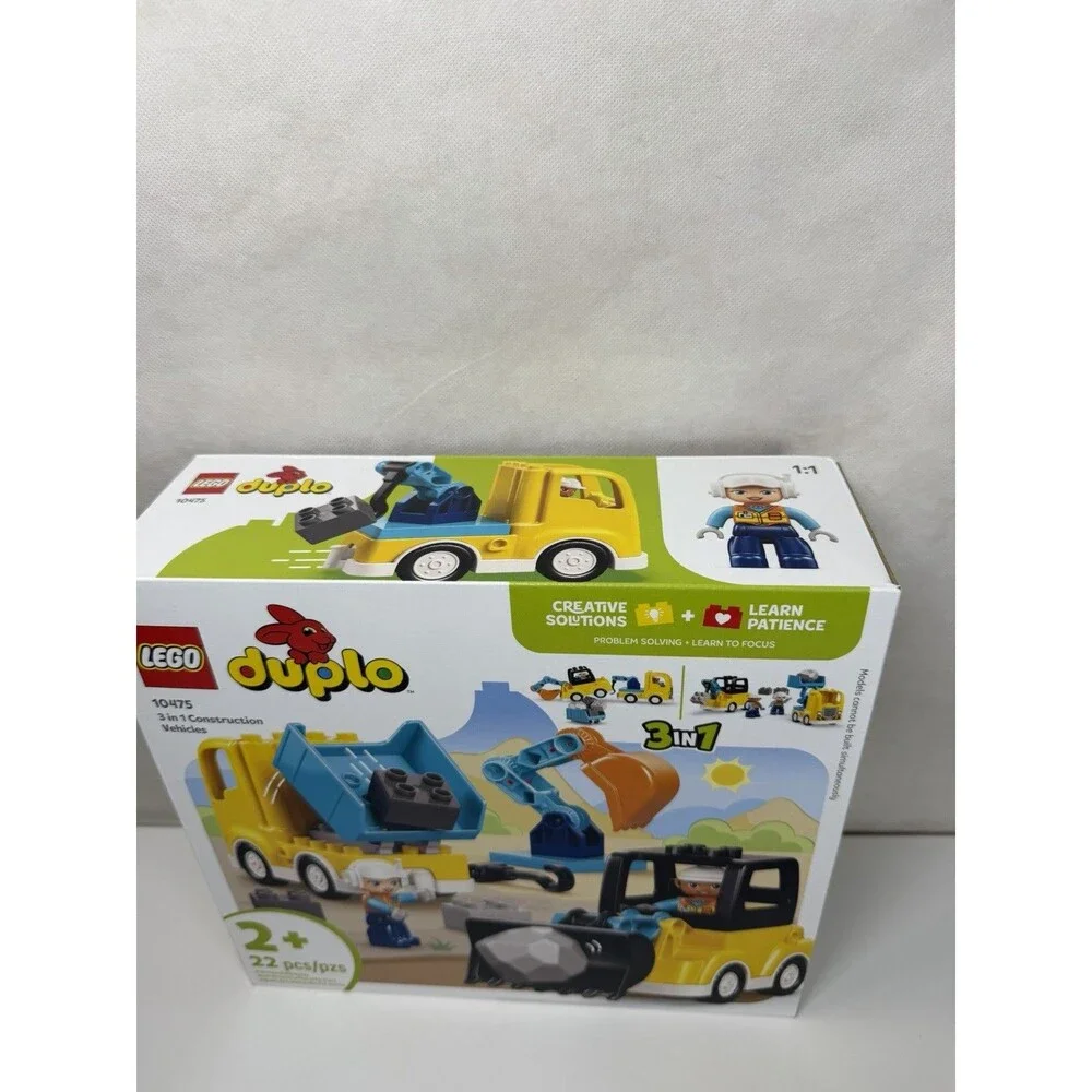 LEGO DUPLO Town 3 in 1 Construction Vehicles 10475 Toddler Toy Truck NEW SEALED